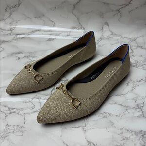 Rothy’s The Double Bit Point 2 Metallic Prosecco Women’s US Size 7